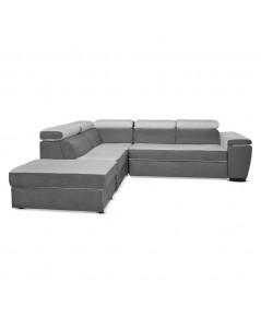 Divano Letto con Penisola Reversibile grigio Kutri Prezzo