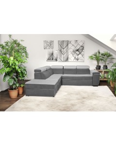 Divano Letto con Penisola Reversibile grigio Kutri Prezzo