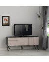 Porta TV antracite tortora con due ante a ribalta Piccadilly 139x36x57