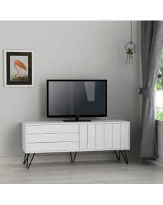 Porta TV Bianco con Due ante a Ribalta Piccadilly 139x36x57 Prezzo