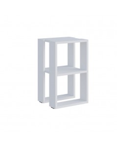 Comodino Due Ripiani Lonie 34x30x55h Colore Bianco Prezzo