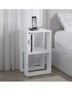 Comodino Due Ripiani Lonie 34x30x55h Colore Bianco Prezzo