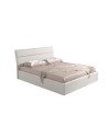 Letto matrimoniale contenitore Ios ecopelle colore bianco