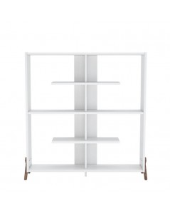 Libreria Kipp con Piedini a Croce 113x28x117h Colore Bianco Prezzo