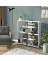 Libreria Kipp con piedini a croce 113x28x117h colore bianco