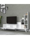 Mobile porta Tv con libreria Bingo colore rovere 160