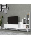 Mobile porta Tv con libreria Bingo colore rovere 160