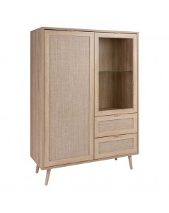 Credenza 2 Ante e 2 Cassetti Effetto Vimini Bali Prezzo