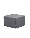 Pouf trasformabile in letto Vega tessuto grigio