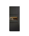 Vetrina credenza con anta nera Alce 74x49x179h