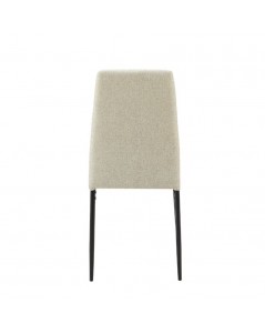 Sedia da Pranzo Tessuto Beige Adara 63.5x44x89h Prezzo