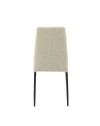 Sedia da pranzo tessuto beige Adara 63.5x44x89h