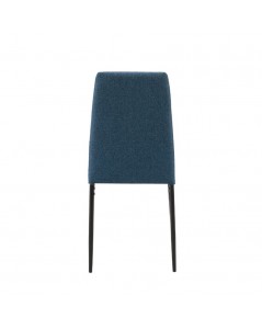 Sedia da Pranzo Tessuto Blu Adara 63.5x44x89h Prezzo