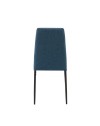 Sedia da pranzo tessuto blu Adara 63.5x44x89h