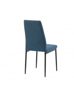 Sedia da Pranzo Tessuto Blu Adara 63.5x44x89h Prezzo