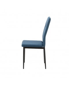 Sedia da Pranzo Tessuto Blu Adara 63.5x44x89h Prezzo