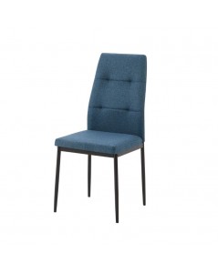 Sedia da Pranzo Tessuto Blu Adara 63.5x44x89h Prezzo