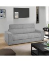 Divano letto 3 posti Crien nabuk Maryanne15 grigio cenere