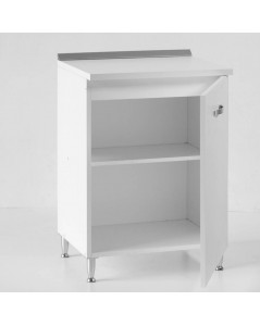 Base Cucina con Anta 60x50x85H Fango e Struttura Argilla