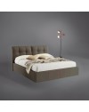 Letto matrimoniale con contenitore Melia colore tortora