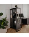 Credenza a giorno antracite bifacciale Sumatra20A