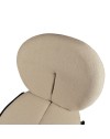 Sedia da pranzo tessuto teddy beige Sirio 53x39x94h