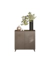 Madia alta 2 ante Polan 121x42x126h colore bronzo mercure