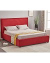 Letto matrimoniale contenitore Neso colore rosso