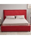 Letto matrimoniale contenitore Neso colore rosso