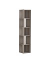 Libreria angolare 5 ripiani 31,4x31,4x158,9 Piano colore tortora