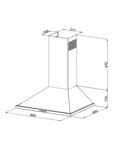 Cappa a Piramide 60 cm Eolo 60 Inox Samet Prezzo