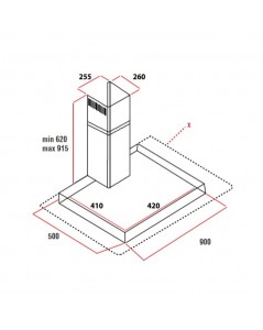 Cappa Inox da Parete 90 cm Mega 90 Samet Prezzo