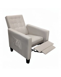 Poltrona recliner con massaggio Malea tessuto beige