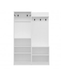 Armadio con Appendiabiti Dante 120x37x180h Colore Bianco Prezzo