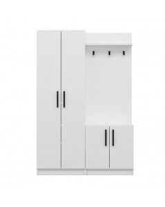 Armadio con Appendiabiti Dante 120x37x180h Colore Bianco Prezzo