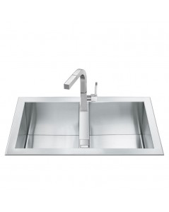 Lavello Incasso Filotop 2 Vasche 86x50 Inox Smeg LQR862-2 Prezzo