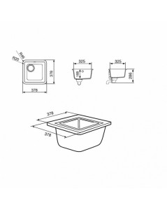 Lavello Incasso Monovasca Sottotop 38x38 Smeg VST38AL