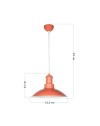 Lampada a sospensione Tran ASZ0917 colore arancione