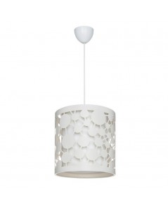 Lampada da soffitto paralume bianco con intagli Summer ASZ1178