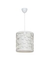 Lampada da soffitto paralume bianco con intagli Summer ASZ1178