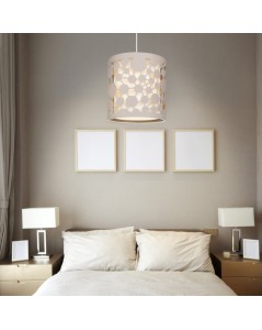 Lampada a Sospensione Paralume Beige con Intagli Summer Prezzo