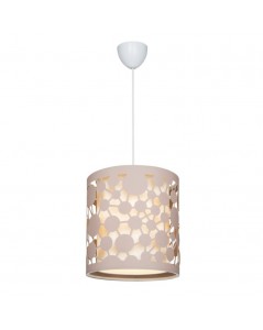 Lampada a Sospensione Paralume Beige con Intagli Summer Prezzo