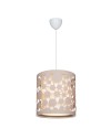 Lampada a sospensione paralume beige con intagli Summer ASZ1179