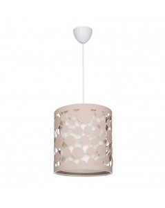 Lampada da soffitto paralume beige con intagli Summer ASZ1179