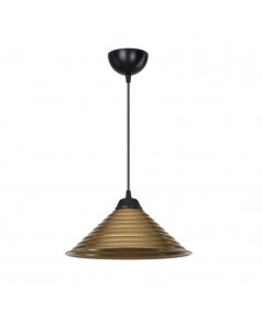 Lampada da soffitto con paralume in metallo bronzo Sava ASZ1619