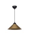 Lampada da soffitto con paralume in metallo bronzo Sava ASZ1619