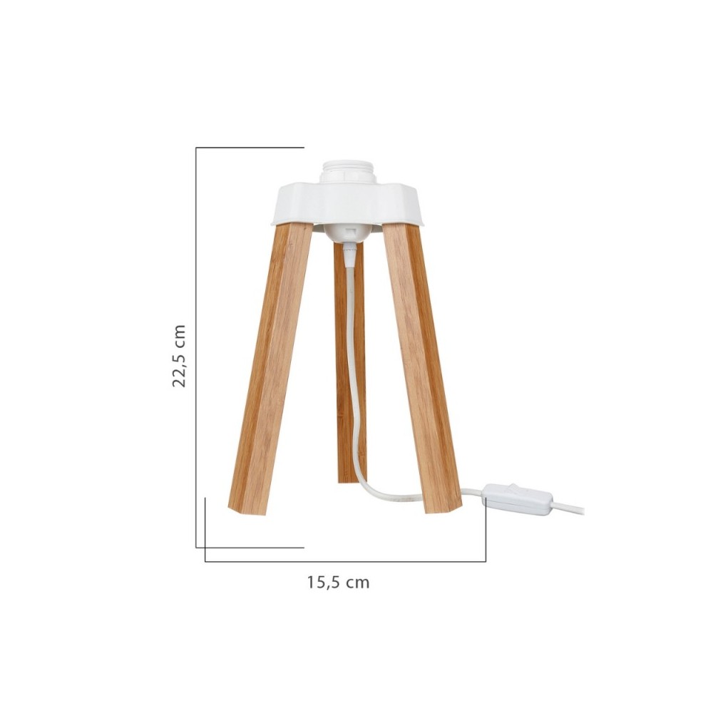 Lampada da tavolo treppiede legno colore rovere Piko MDL4767 22.5H