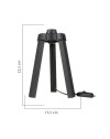 Lampada da tavolo treppiede legno colore nero Piko MDL4769 22.5H