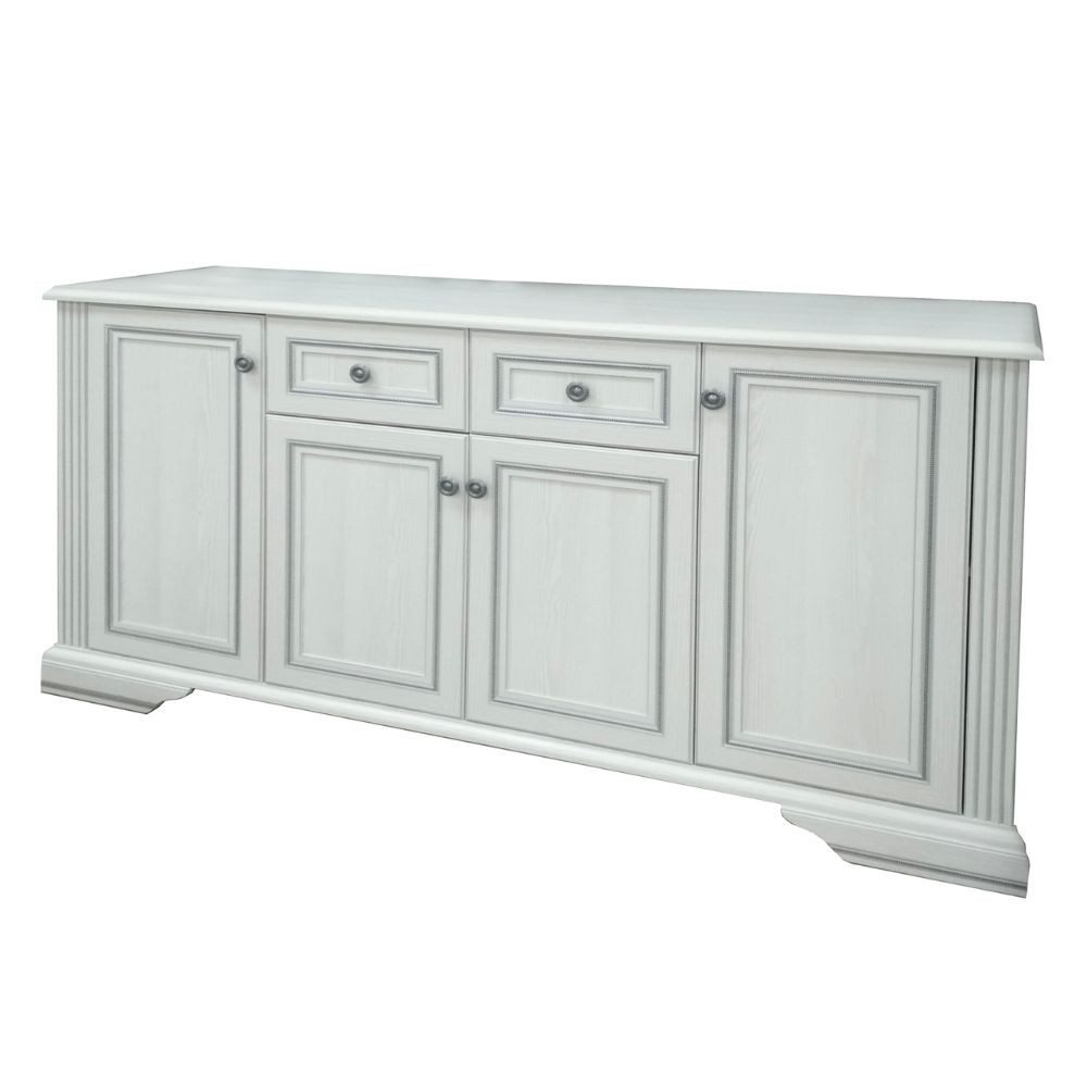 Madia 4 ante e 2 cassetti bianco vintage 178.5x45x93.5h White