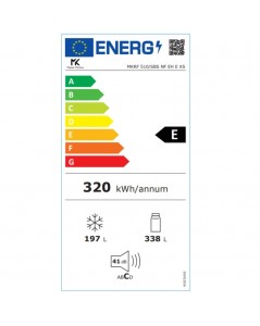 Frigorifero 510 litri NO FROST side by side Master Kitchen MKRF510SBSNFEHEXS acciaio inox classe E